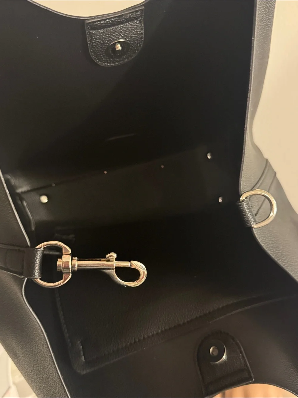 Minimalist Black Tote Bag by (unbranded)